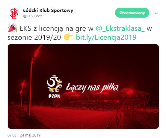 DECYZJA komisji ws. licencji dla ŁKSu Łódź!